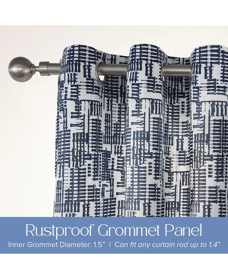 Outdoor Gobi Print Uv Protected Privacy Grommet Curtain Panel, 52"×96"