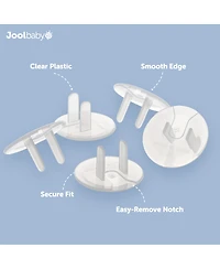Jool Baby Toddler Jool Outlet Covers (32 Pack) Safety - Easy Adult Removal, Plug Protectors Proofing Electric Sockets - Transparent Design