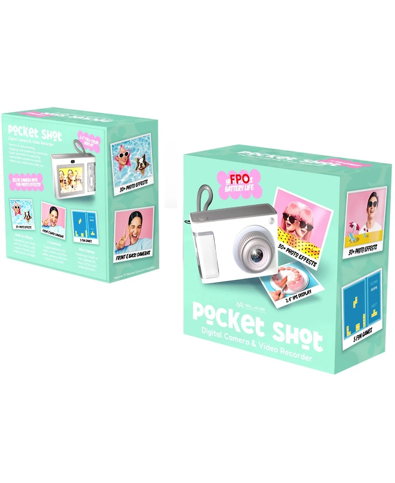 Pocket Shot 1080p Hd Digital Camera & Video Recorder