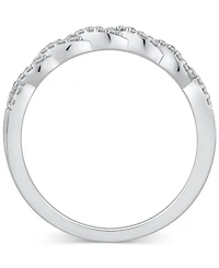 Diamond Twist Braid-Inspired Band (1/8 ct. t.w) in 14k White Gold