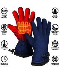 ActionHeat Men's Aa Battery Heated Fleece Gloves - Unisex - Navy - One Size
