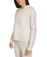 Calvin Klein Women's Logo Stripe Pullover Hoodie