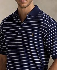 Polo Ralph Lauren Men's Big & Tall Striped Cotton Interlock Polo Shirt