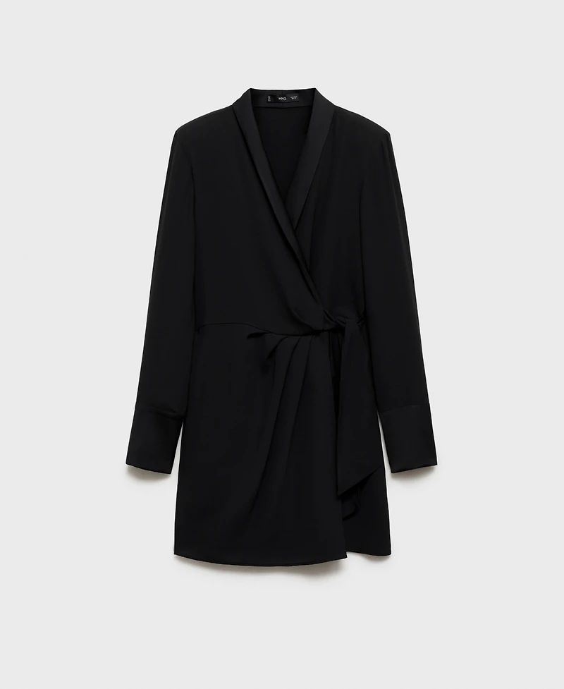 Mango Women's Bow Wrap Dress