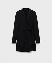 Mango Women's Bow Wrap Dress
