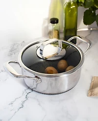 Livwell DiamondClad 3-Qt. Hybrid Nonstick Stainless Steel Pot and Lid
