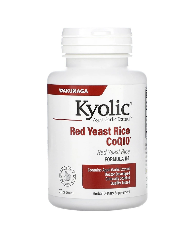Kyolic Aged Garlic Extract Red Yeast Rice Plus CoQ10 Formula 114