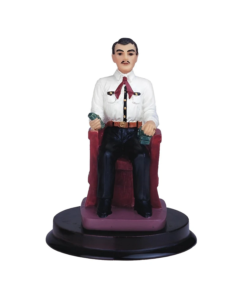 Fc Design "2-pc Set" 5"H Jesus Malverde Statue Angel of The Poor Sinaloa Figurine Holy Figurine Statue Ornament Home Room Office Decor and Perfect Ide