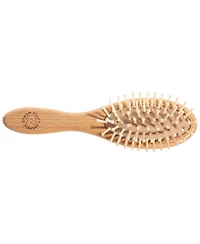 Sperric Toddler Hair Brush and Comb Set for Newborn – Wooden with Soft Goat Bristle, Cradle Cap Newborns Girls, Blue