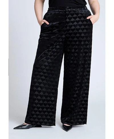 Eloquii Women's Heart Velvet Pant