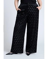 Eloquii Women's Heart Velvet Pant