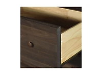 Solid Pine 6-Drawer Chest – Farmhouse Style Wooden Dresser for Bedroom Storage and Decorative Furniture Use