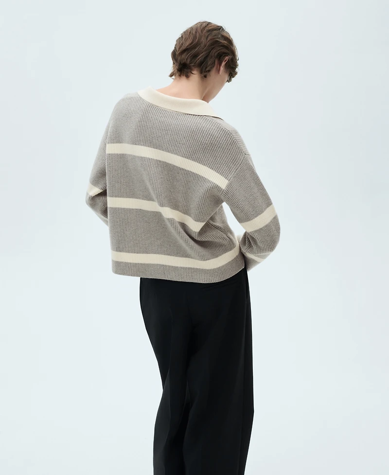 Mango Women's Polo Neck Knitted Sweater