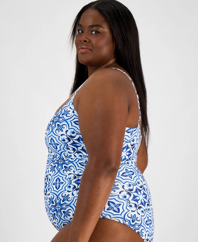 La Blanca Plus Size Alboran Sea One-Piece Swimsuit