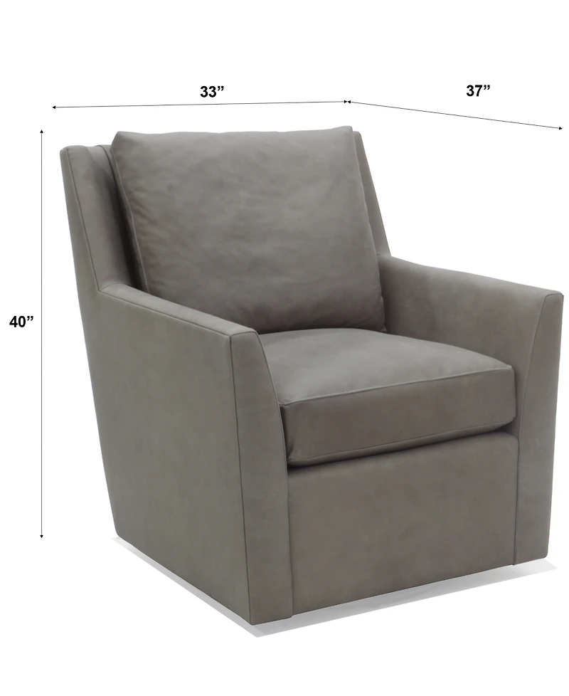 Merten Fabric Swivel Chair, Exclusively at Macy's