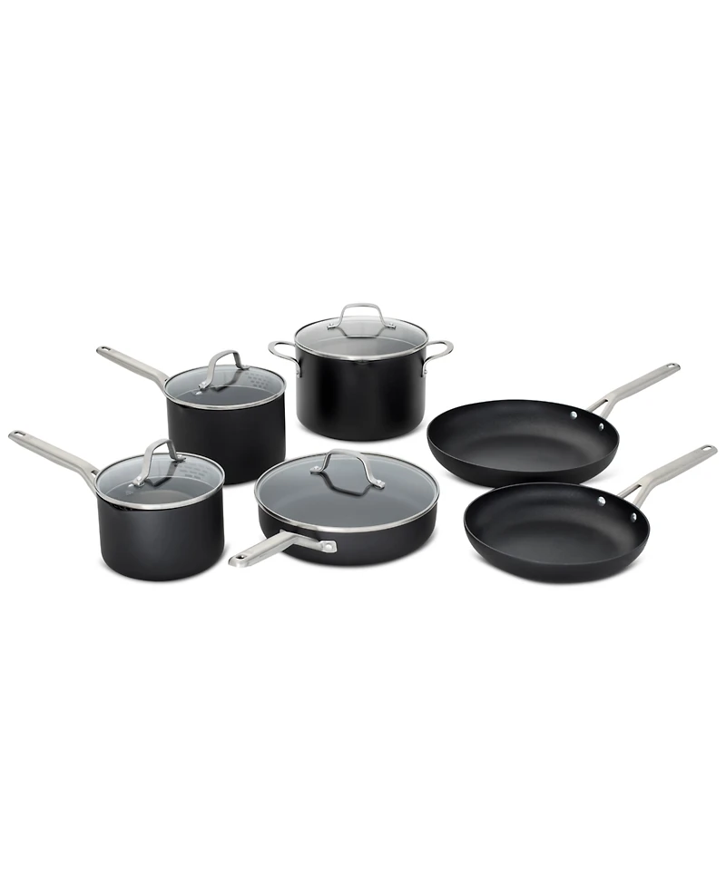 Calphalon Hard-Anodized Nonstick 10-Piece Cookware Set