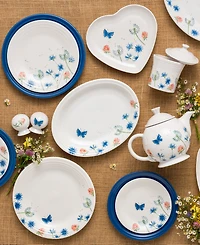 Fiesta Breezy Floral Heart Shaped Plate 9"