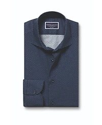 Charles Tyrwhitt Men's Slim Fit Semi-Cutaway Collar Non-Iron Floral Geo Print Shirt