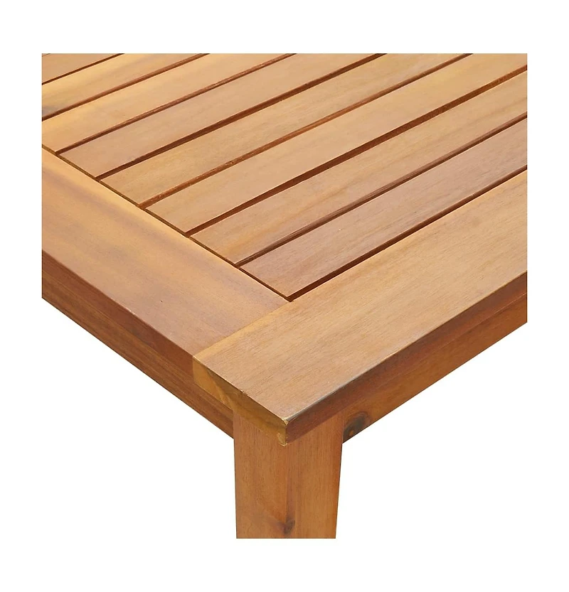 vidaXL Patio Table 55.1"x31.5"x29.1" Solid Acacia Wood