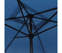 Garden Parasol with Metal Pole 118"x78.7" Azure