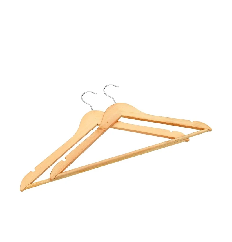 vidaXL 20 pcs Clothes Hanger Set Non-slip Hardwood