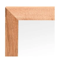 vidaXL Wall Mirror 21.7"x21.7" Solid Wood Walnut
