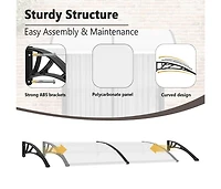 Door Canopy Black 78.7"x39.4" Pc