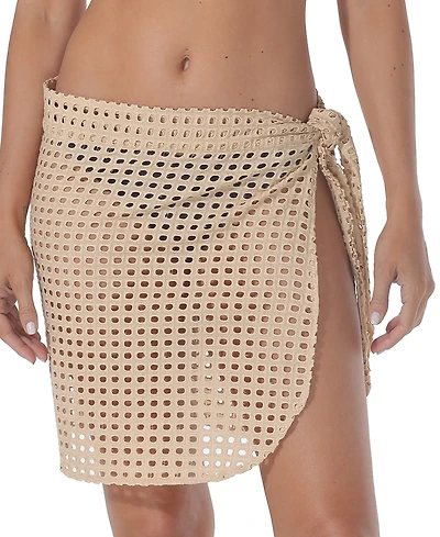 Raviya Women's Eyelet Wrap Skirt Cover-Up