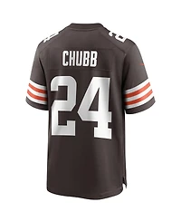 Nike Men's Nick Chubb Brown Cleveland Browns Player Game Jersey