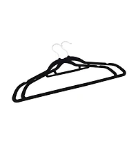 vidaXL 20 pcs Clothes Hanger Set Anti-slip Black Velvet