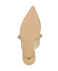 Nine West Women's Demmure Bow Strap Slip-On Stiletto Pumps