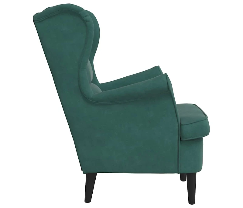 Armchair Dark Green Velvet