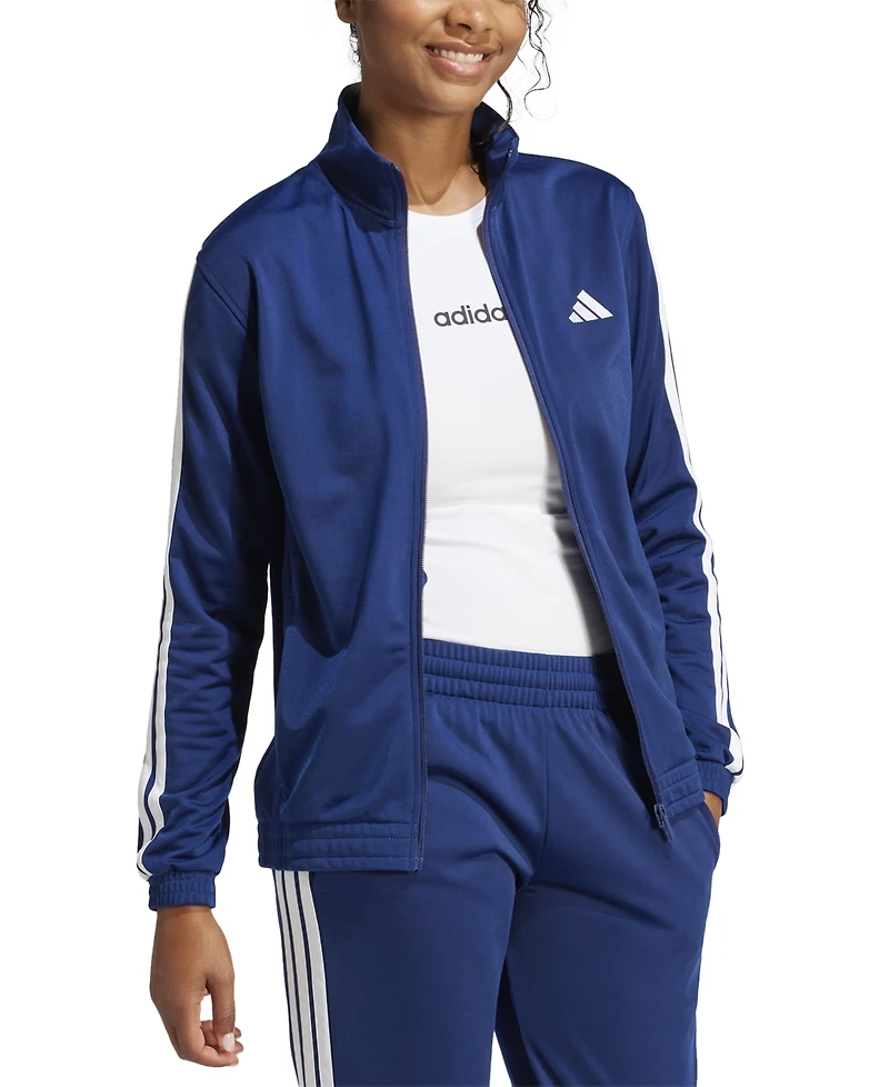 adidas Women's Tricot 3-Stripes Track Jacket