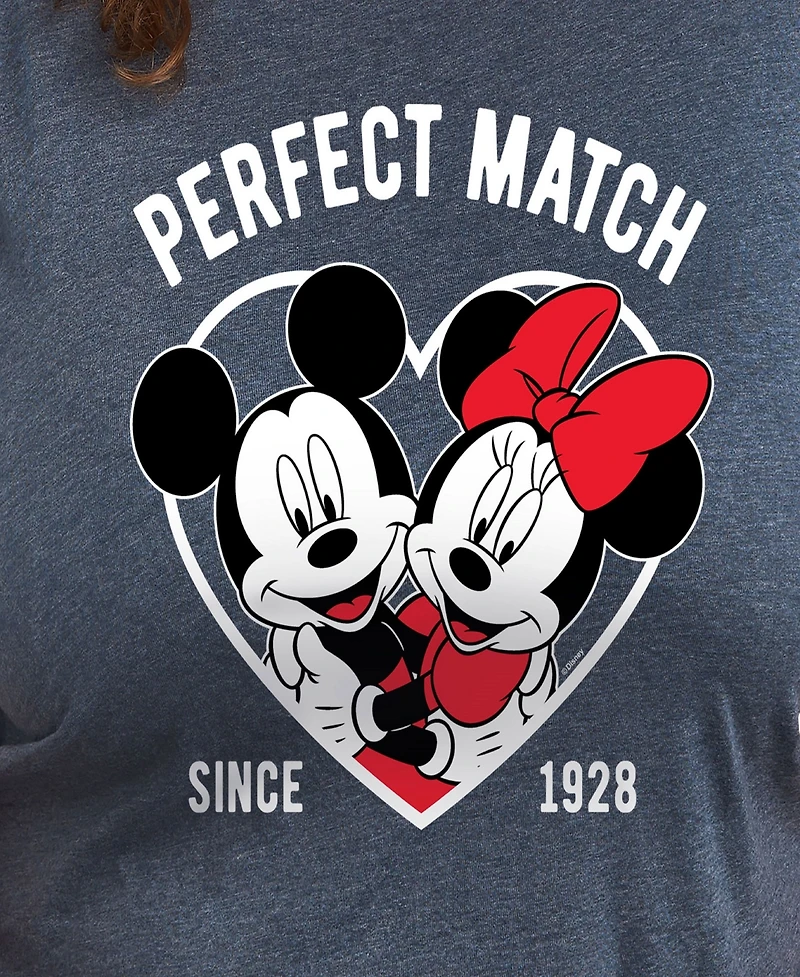 Hybrid Apparel Plus Trendy Perfect Match Graphic Crew Neck T-Shirt