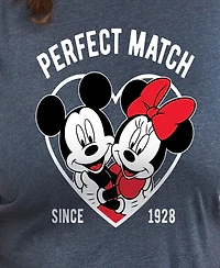 Hybrid Apparel Plus Trendy Perfect Match Graphic Crew Neck T-Shirt