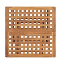 vidaXL Folding Patio Table 19.7"x19.7"x19.7" Solid Teak Wood