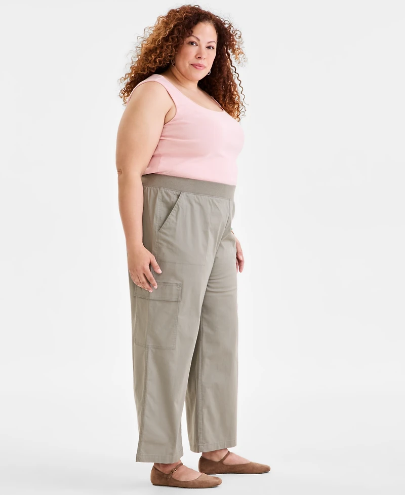 Style & Co Plus Size Pull-On Cargo Pants, Exclusively at Macy's
