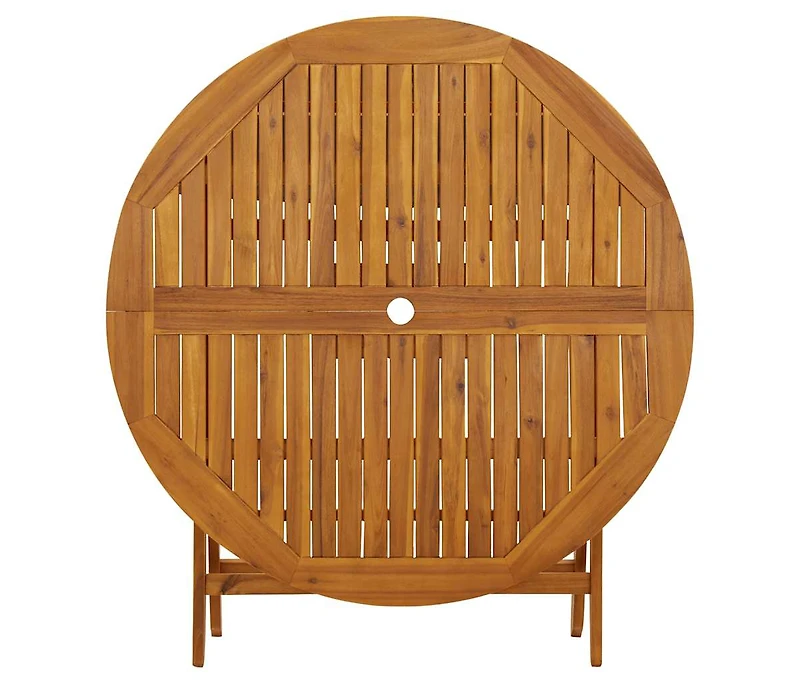 Folding Garden Table 43.3" Solid Acacia Wood