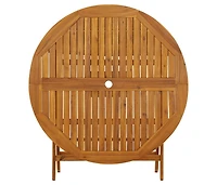 Folding Garden Table 43.3" Solid Acacia Wood