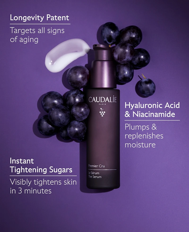 Caudalie Premier Cru The Serum With Niacinamide & Hyaluronic Acid, 1 oz.