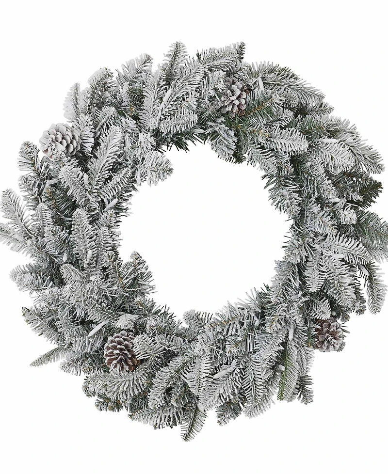 Seasonal 24" Lexington Fir Wreath, 50 Warm Led Lights