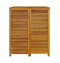 vidaXL Patio Storage Box 27.6"x34.3"x40.9" Solid Wood Acacia