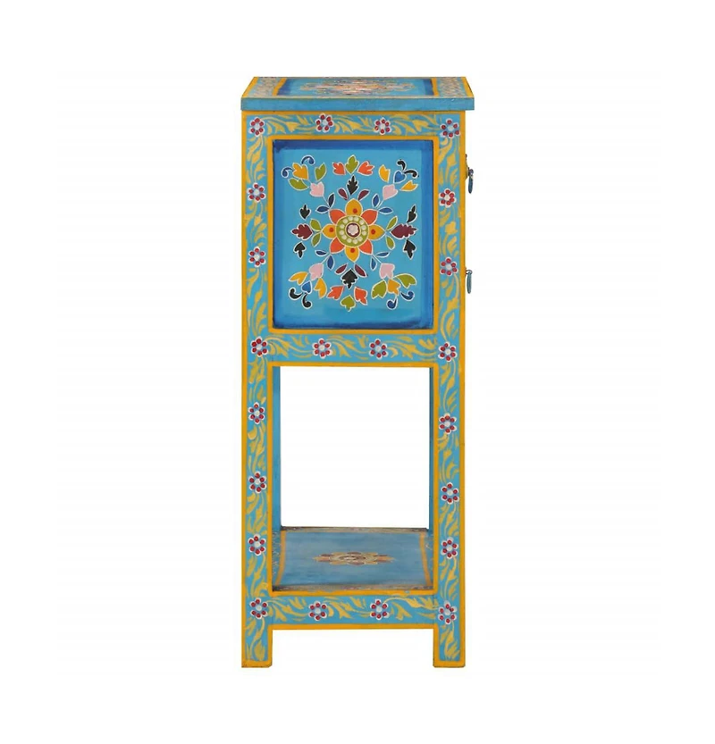 Sideboard Turquoise 21.7"x11.8"x29.9" Solid Wood Mango