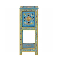 Sideboard Turquoise 21.7"x11.8"x29.9" Solid Wood Mango