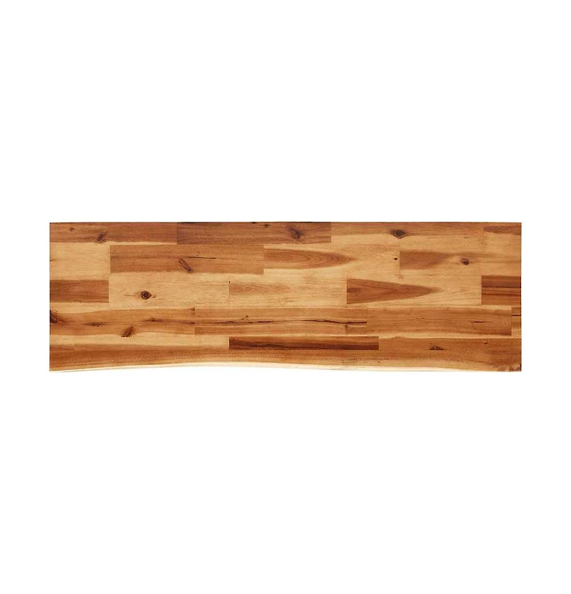 Console Table with Live Edge 43.3"x13.8"x31.5" Solid Wood Acacia