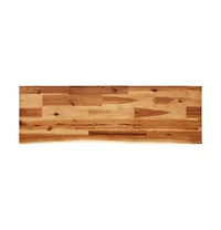 Console Table with Live Edge 43.3"x13.8"x31.5" Solid Wood Acacia