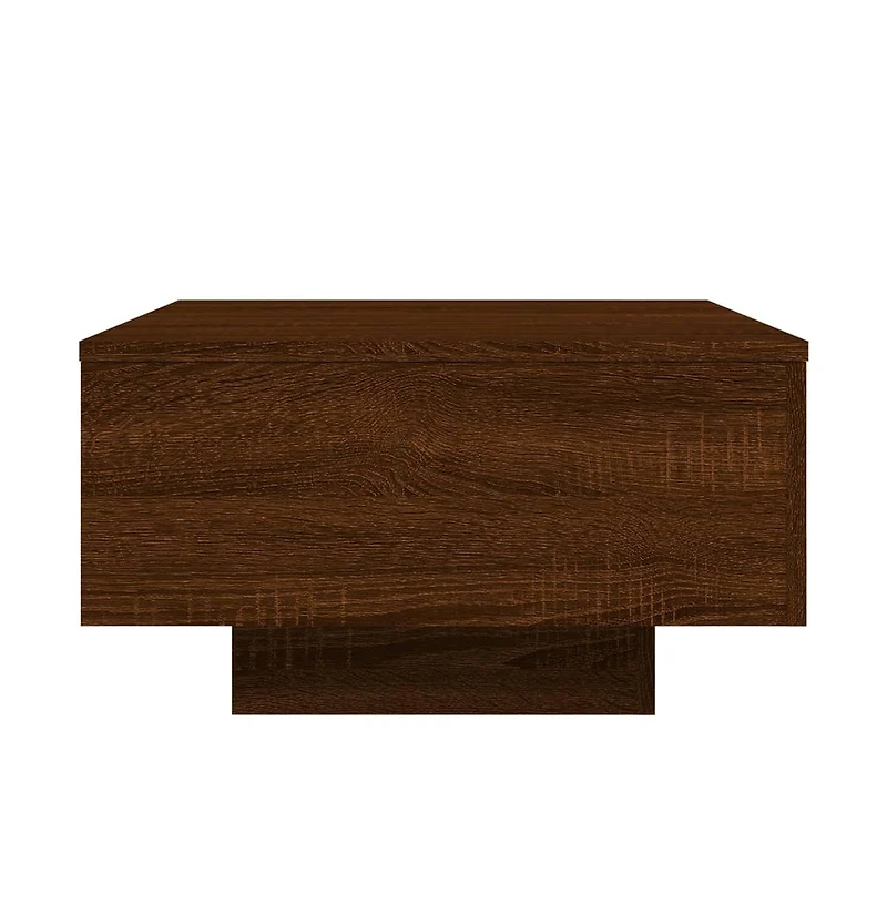 vidaXL Coffee Table Brown Oak 21.7"x21.7"x12.2" Engineered Wood