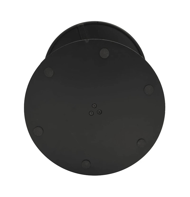 vidaXL Patio Table Round Black 23.6"x41.3" Steel