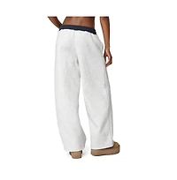 Edikted Womens Contrast Embroidered Sweatpants