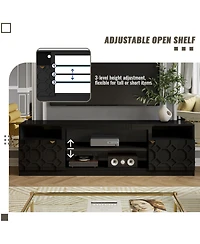 Boyel Living Elegant Multifunctional Tv Stand with Ample Storage and Stylish Design